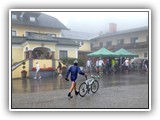 Vor dem Start im Regen